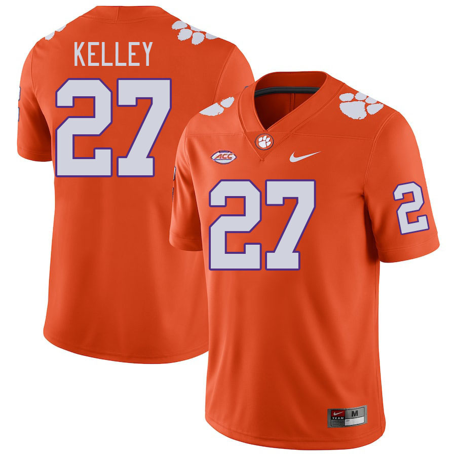 Men's Clemson Tigers Misun Kelley #27 College Orange NCAA Authentic Football Stitched Jersey 23VW30FI